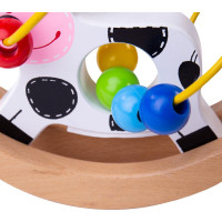 Bigjigs Baby Motorický labyrint hojdačka kravička