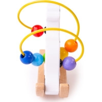 Bigjigs Baby Motorický labyrint hojdačka kravička