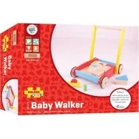 Bigjigs Baby Drevené kocky vo vozíku