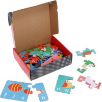 Petit Collage Moje prvé hláskovanie puzzle so zvieratkami
