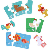 Petit Collage Moje prvé hláskovanie puzzle so zvieratkami