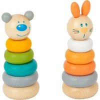 small foot Nasadzovacia veža pastelová 1 ks
