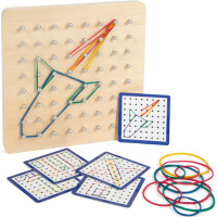 small foot Drevená doska Geoboard