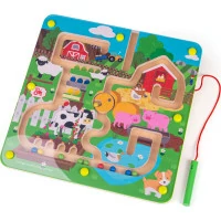 Bigjigs Toys Magnetické bludisko Farma