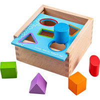 Bigjigs Toys Vkladacia krabička s tvarmi