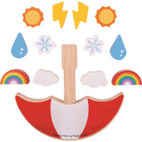 Bigjigs Toys Balančná hra Počasie
