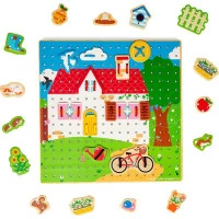 Bigjigs Toys Prevliekacia doska domček