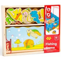 Bigjigs Toys Magnetické chytanie rybičiek mora