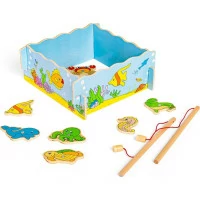 Bigjigs Toys Magnetické chytanie rybičiek mora
