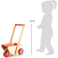 small foot Drevený vozík s tromi kolesami