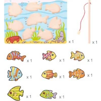 Bigjigs Toys Chytanie rybičiek na doske