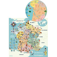 Vilac Magnetická mapa Francúzsko