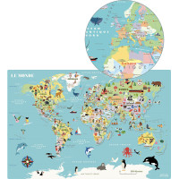 Vilac Magnetická mapa sveta Ingela