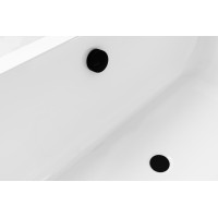 Polysan MARBLE vaňová súprava, bovden, dĺžka 800mm, čierna mat 11042.21