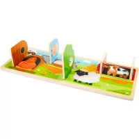 Bigjigs Toys Senzorické puzzle farma