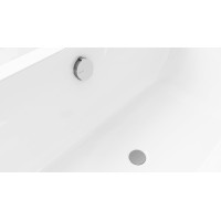 Polysan MARBLE vaňová súprava s napúšťaním, bovden, dĺžka 800mm, chróm 11052