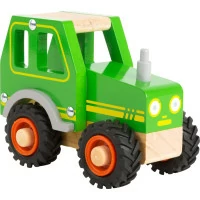 small foot Drevený traktor zelený