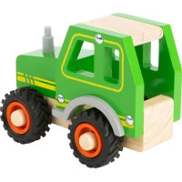 small foot Drevený traktor zelený
