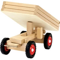 Bino Traktor s gumovými kolesami a vlečkou ABC