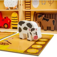 Bigjigs Toys Krabička na hranie farma zvierat