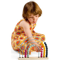 Bigjigs Toys Drevené počítadlo Dúha