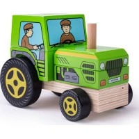 Bigjigs Baby Nasadzovanie traktor