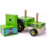 Bigjigs Baby Nasadzovanie traktor