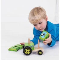 Bigjigs Baby Nasadzovanie traktor