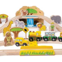 Bigjigs Rail Drevená vláčikodráha Safari