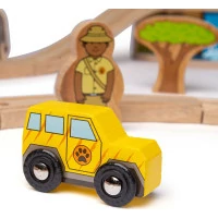 Bigjigs Rail Drevená vláčikodráha Safari
