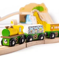Bigjigs Rail Drevená vláčikodráha Safari