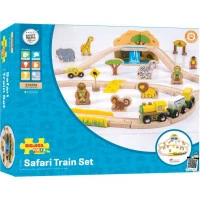 Bigjigs Rail Drevená vláčikodráha Safari