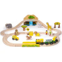 Bigjigs Rail Drevená vláčikodráha Safari