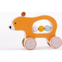 Bigjigs Toys Medvedík na kolieskach - poškodený obal