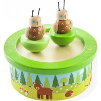 Bigjigs Toys Drevená hracia skrinka woodland