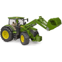 Bruder Traktor John Deere 7R 350 s čelným nakladačom