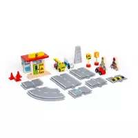 Bigjigs Rail Drevená sada príslušenstva cesty