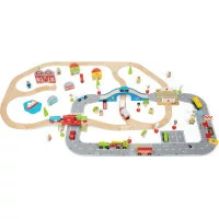 Bigjigs Rail Vláčikodráha a autodráha