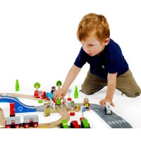 Bigjigs Rail Vláčikodráha a autodráha