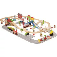 Bigjigs Rail Vláčikodráha a autodráha
