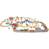 Bigjigs Rail Vláčikodráha a autodráha