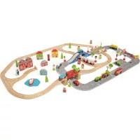 Bigjigs Rail Vláčikodráha a autodráha