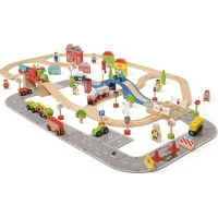 Bigjigs Rail Vláčikodráha a autodráha