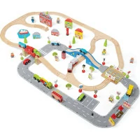 Bigjigs Rail Vláčikodráha a autodráha