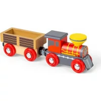 Bigjigs Rail Drevená vláčikodráha divoký západ 62 dielov