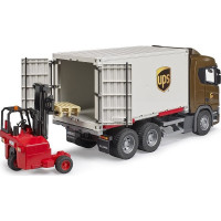 Bruder Logistické vozidlo Scania UPS s vysokozdvižným vozíkom