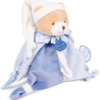 Doudou Darčeková sada - Hračka s úchytom na cumlík medvedík 17 cm