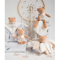 Doudou Darčeková - plyšový muchláčik medvedík 26 cm
