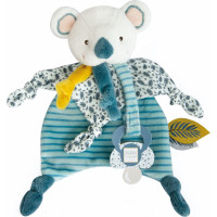 Doudou Darčeková sada - Hračka s úchytom na cumlík koala Yoca 20 cm