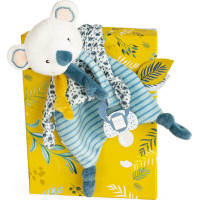 Doudou Darčeková sada - Hračka s úchytom na cumlík koala Yoca 20 cm